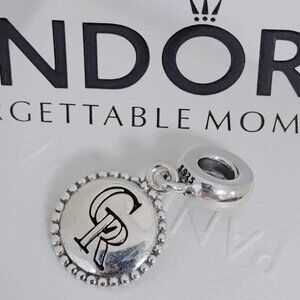 Pandora Colorado Rockies Baseball Dangle Charm S925 Silver Pendant with box